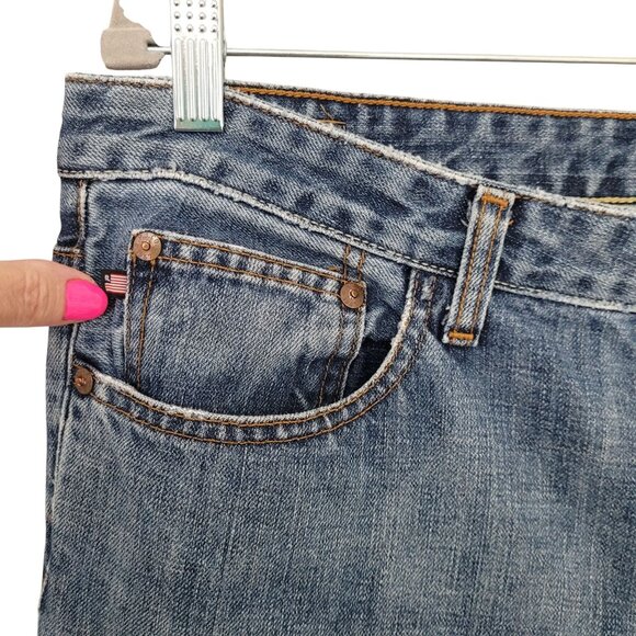 Polo Ralph Lauren Kelly Jean Womens Size 14 Blue Mid-Rise Bootcut Denim Jeans - Picture 6 of 10